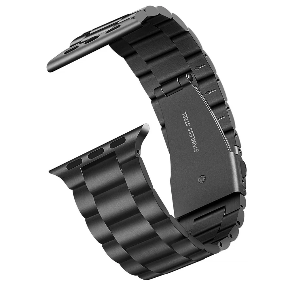 Браслет из нержавеющей стали для 2020 Apple Watch SE 6 5 полос 44 мм 40 металлический ремешок