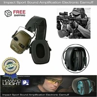 howard leight r 01526 impact sport electronic earmuff shooting protective headset foldable with box