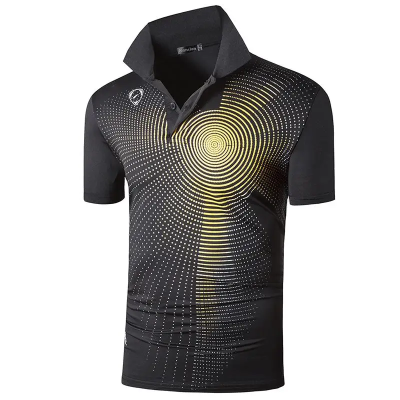 Мужские спортивные футболки поло jeansian для гольфа тенниса бадминтона с коротким