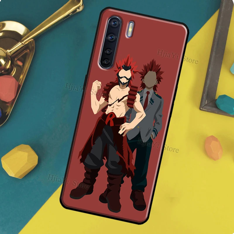 Чехол-накладка Eijiro Kirishima Hero Academia для OPPO Reno 2Z 2F 5 Lite A5 A9 A53 2020 A53S A1K A15 A52 A72 A83 A54 A74 A94.