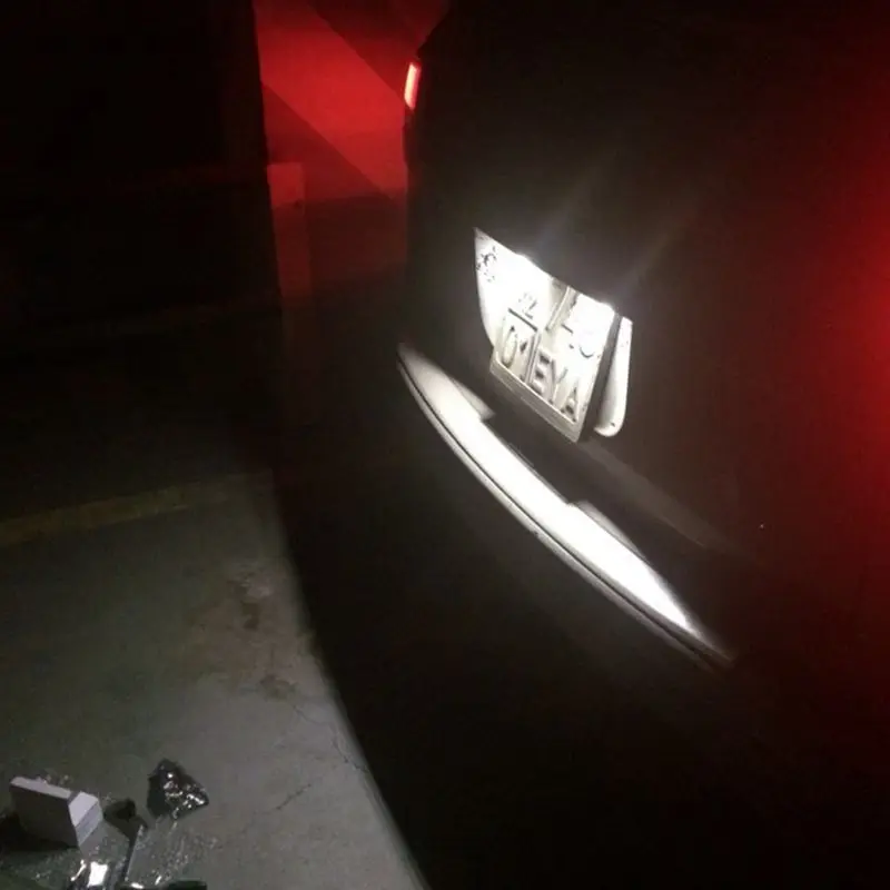 2Pcs No Error Led Number License Plate Light For Vw Volkswagen Golf 5 Touring Touareg Tiguan Porsche Cayenne | Автомобили и