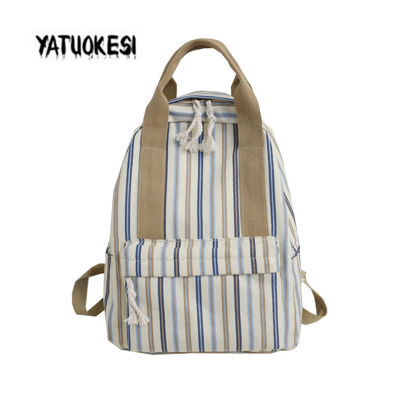 Женский холщовый милый рюкзак в стиле харадзюку женская клетчатая милая