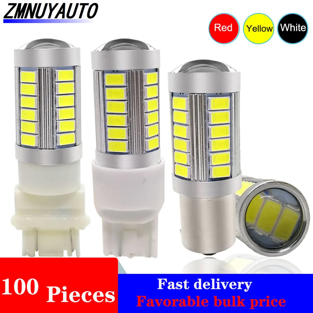 

Лампа P21W 100 BA15S PY21W BAU15S 1156 BAY15D P21/5W 33SMD T20 1157 W21/5W DRL сигнал поворота, стоп-сигнал, фсветильник заднего хода, 7443 шт.