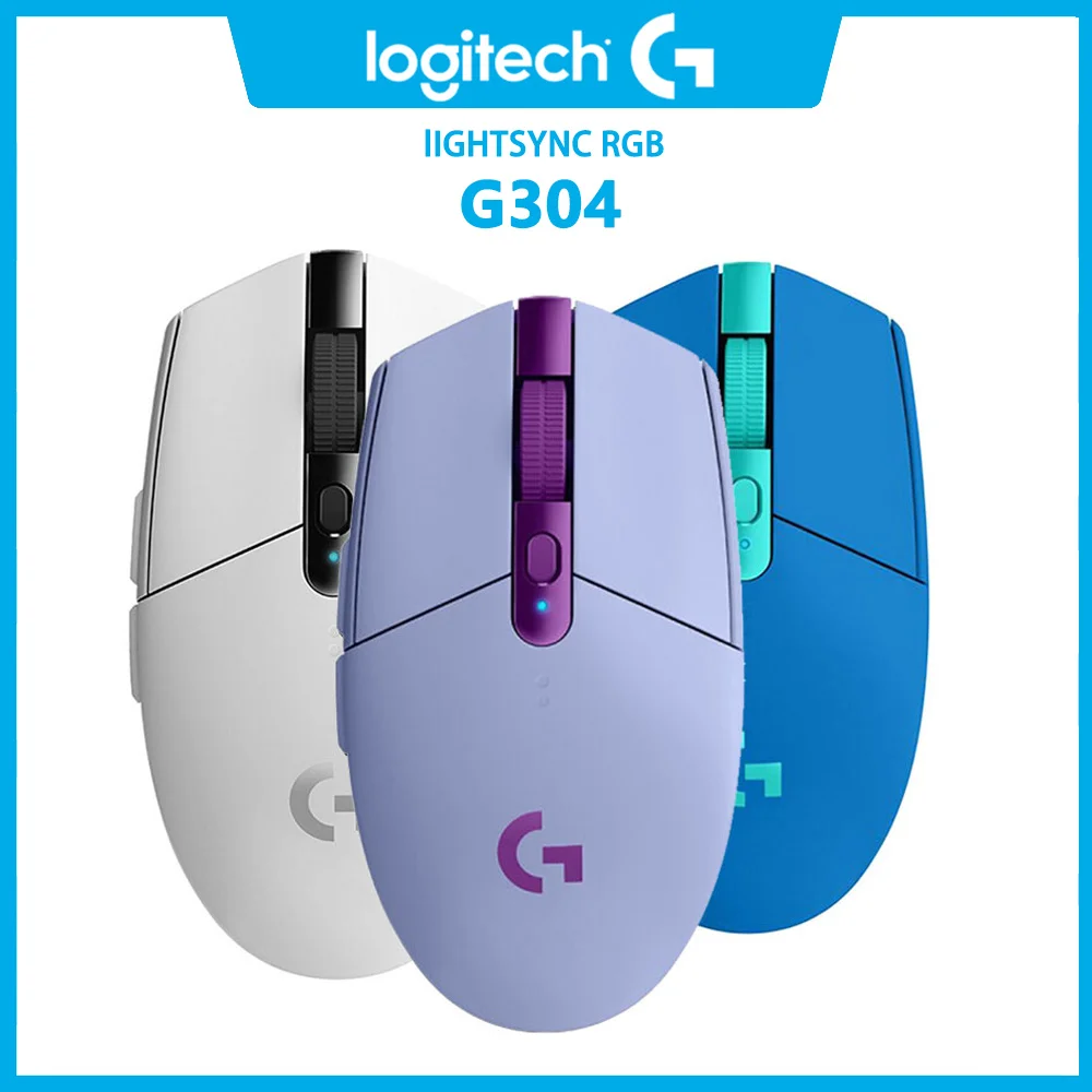 

Мышь Logitech G304 G305 Беспроводная с 6 программируемыми кнопками, USB беспроводная мышь с датчиком HERO, Регулируемая игровая оптическая мышь 12000DPI