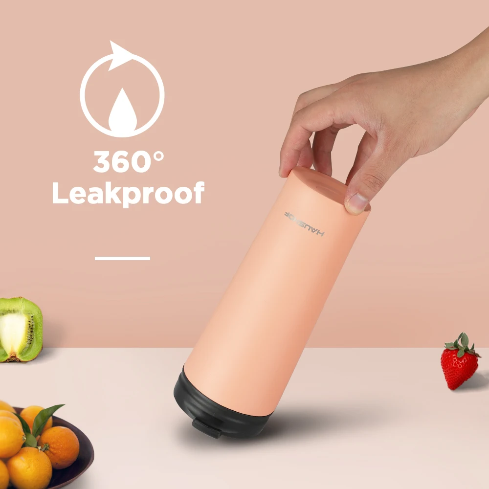 HAUSHOF 360/500 мл бутылка для воды с двойными стенками большой емкости термос из