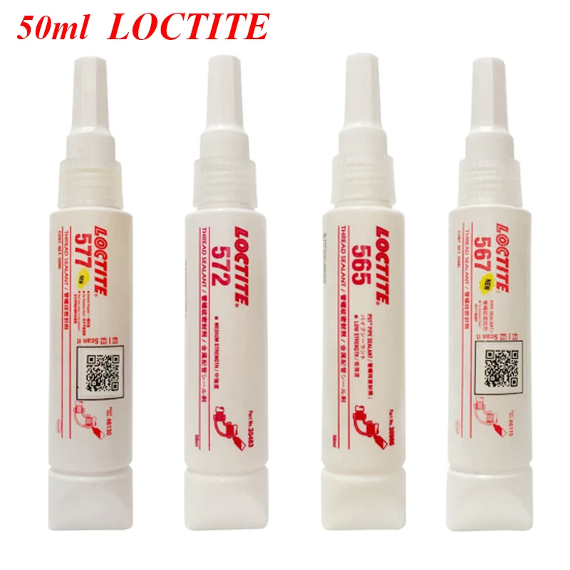 

50ml Loctite 577 565 567 572 Screw Locking Adhesive Medium Strength Coarse Thread Sealant Glue Metal Pipe Valve Pipe Sealing
