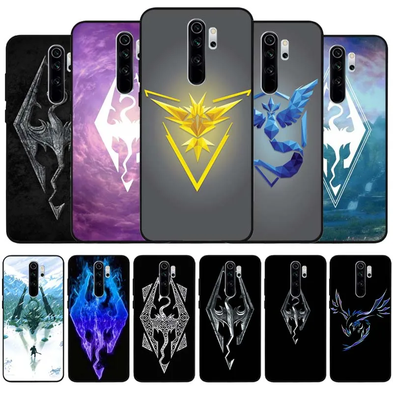 Чехол для телефона с логотипом Skyrim черный силиконовый чехол Redmi note 9 8 7 Pro S 8T 7A |