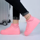 Водонепроницаемые сапоги, чехол для обуви, силиконовый материал, унисекс, однотонная обувь, защита от дождя, сапоги для дома и улицы, для дождливых дней