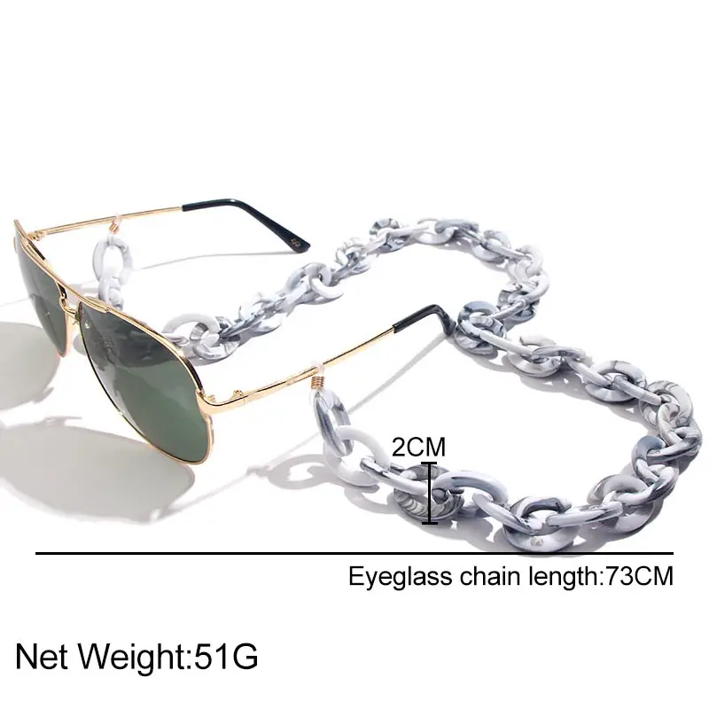JJFOUCS акриловая цепочка для солнцезащитных очков шикарные женские очки чтения