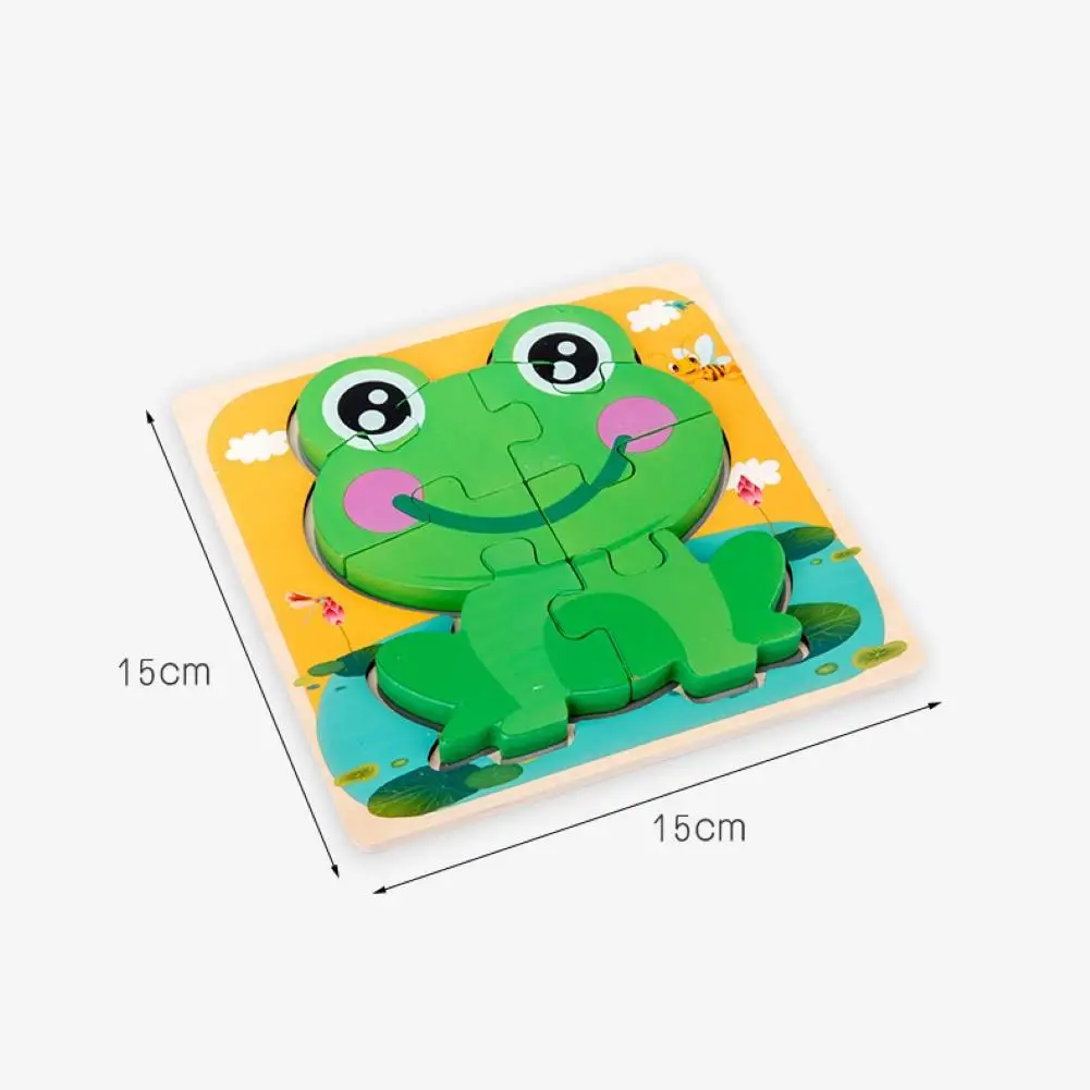 

Intelligence Kids Toys 3D Puzzle Jigsaw Tangram for Children Baby Cartoon Animal Frog Turtle Puzzles Educational Learning Toys
