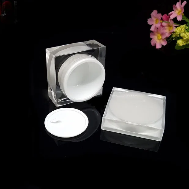 Банка квадратной формы 50 г жестяная банка для фотоэссенции увлажняющий гель