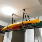 Подвесная система шкива для Каяка, Потолочная стойка для гаража, потолочное крепление для велосипеда, байдарки, лодки, байдарки, аксессуары
