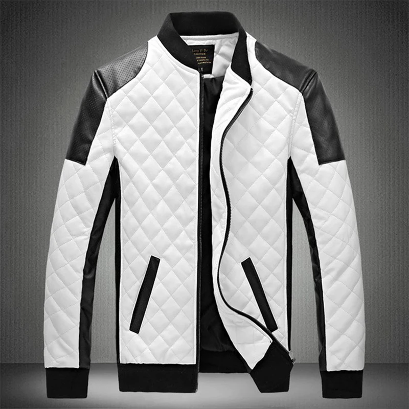 

Mens Leather Jackets 2021Casual High Quality Classic Motorcycle Bike Jacket Men Plus Thick Coats Spring/ Autumn chaqueta hombre
