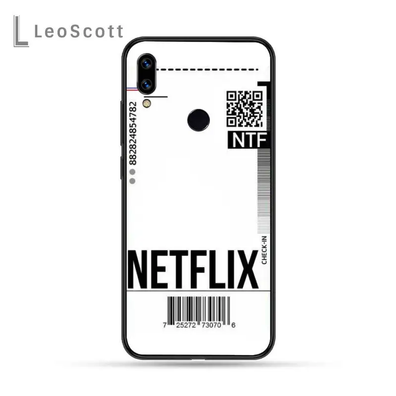 

Fashion ins Flag Bar code Label ticket Phone Cases For Xiaomi Redmi Note 4 4x 5 6 7 8 pro S2 PLUS 6A PRO