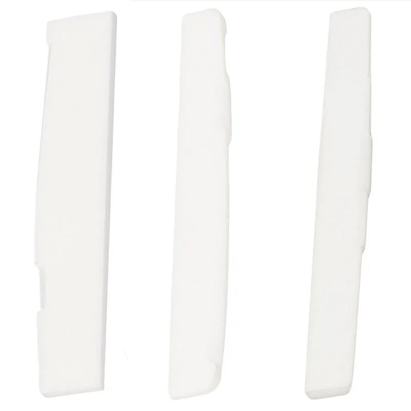 Седло с костяной перемычкой для фольклорной акустической гитары белые Сменные