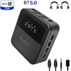 Беспроводной аудиоприемник Bluetooth V5.0, 3,5 мм, AUX, aptX HD, с низкой задержкой, автоматическое включение, для ТВдома