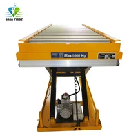electric hydraulic roller scissor lift table conveyor lift