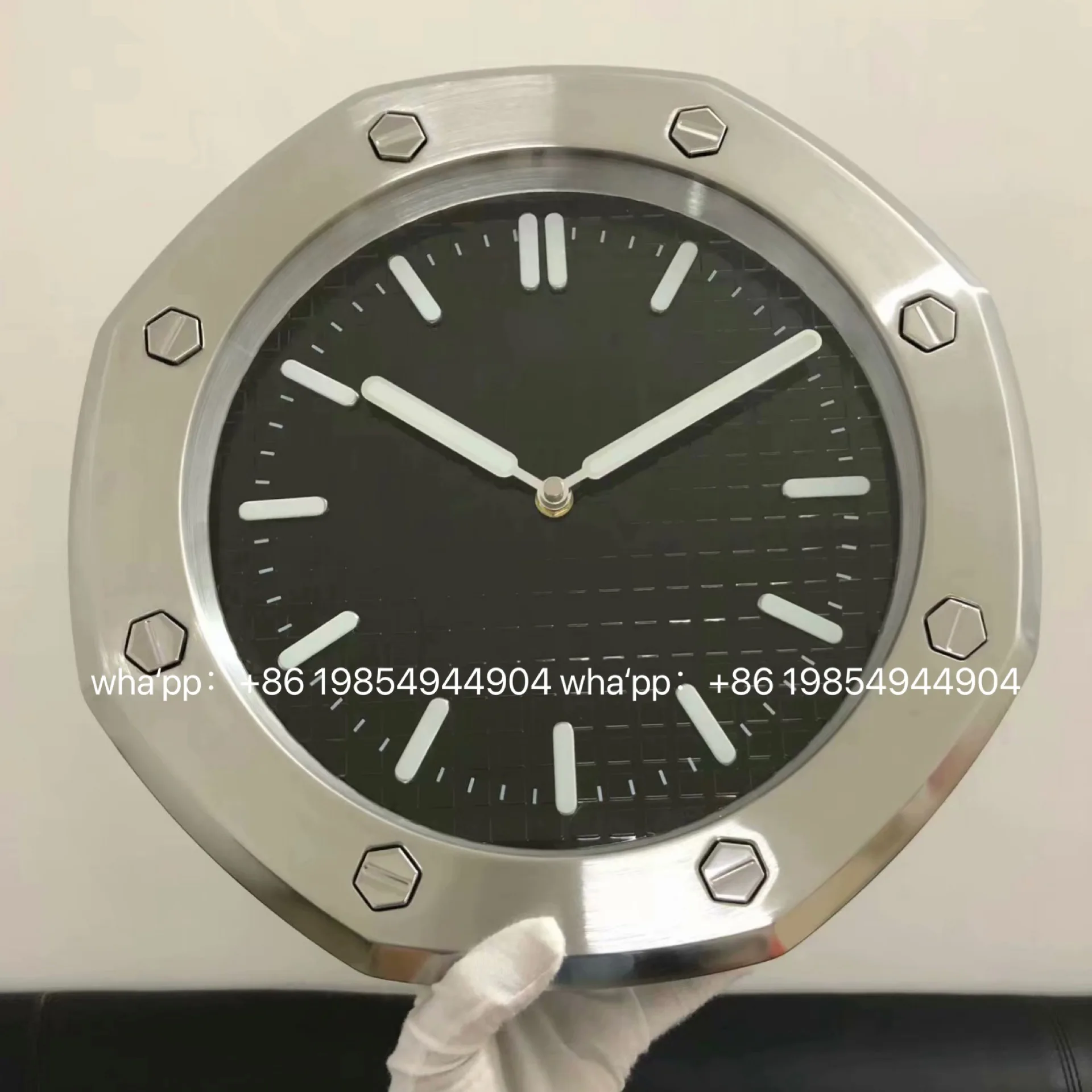 Роскошные дизайнерские настенные часы металлические большие дешевые из