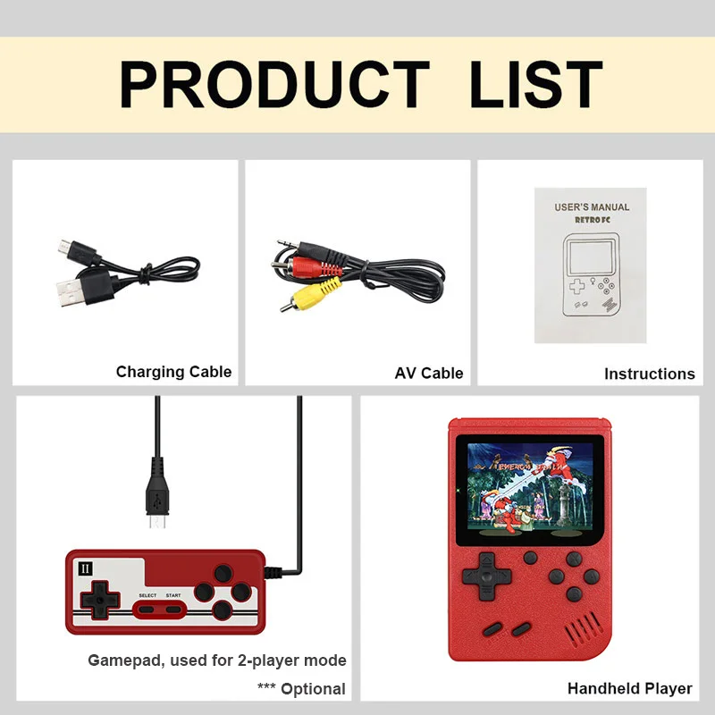 

Retro Portable Game Console Mini Handheld Game Player Video Game Gameboy Color Pocket Go Consoles Portables Gamepad Game Box New