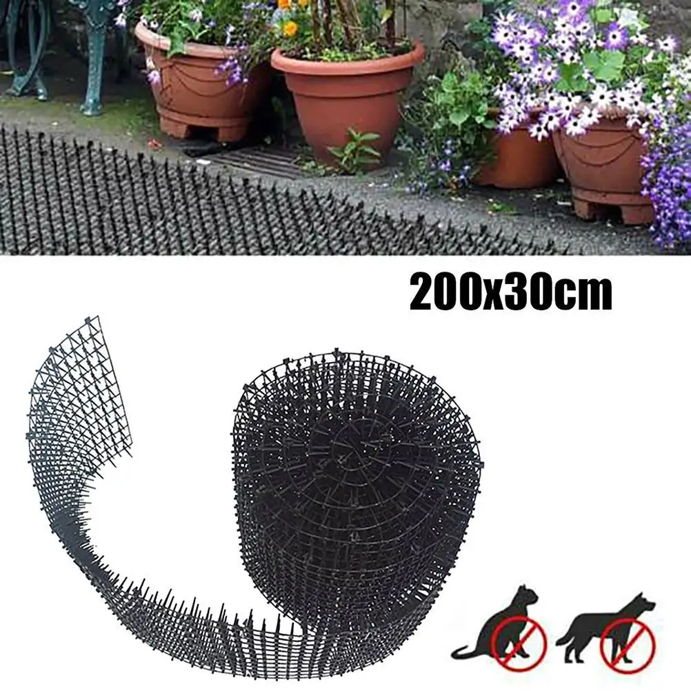 

Dog Cat Scat Mat with Spikes Prickle Strips Plastic Anti-Cats Anti-Dogs Network Digging Stopper Keep Animals Away