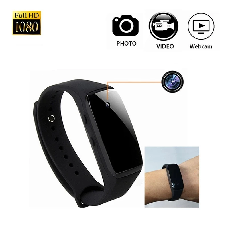 

HD 1080P Camera mini Camcorder sport Smart Bracelet Camera Wristband 14.2 Million Pixels audio DV Recorder Device Micro Cam