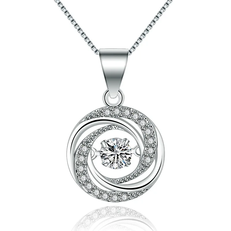 Креативное серебряное ювелирное ожерелье в форме сердца цепочка из ключицы на