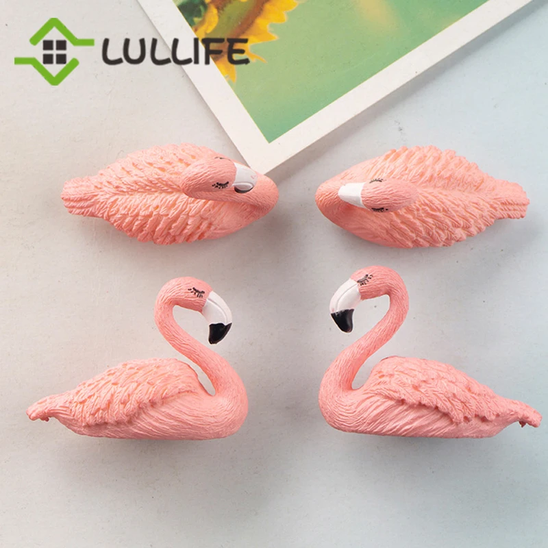 Креативный Фламинго магнит на холодильник Смола Декор Кухня Холодильник стикер