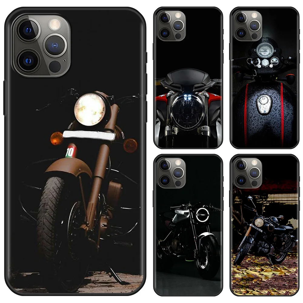

Best CellPhone Case For Apple iPhone 11 13 12 Pro Max Mini X XS XR 6 6S 7 8 Plus 5 5S SE(2020) Luxury Motorcycle Cars Dark Style