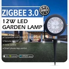 GLEDOPTO умный ZigBee 3,0 12 Вт RGBCCT садовый светильник Ландшафтный дорожный светильник уличный с регулируемой яркостью работает с Alexa Echo Plus SmartThings RF