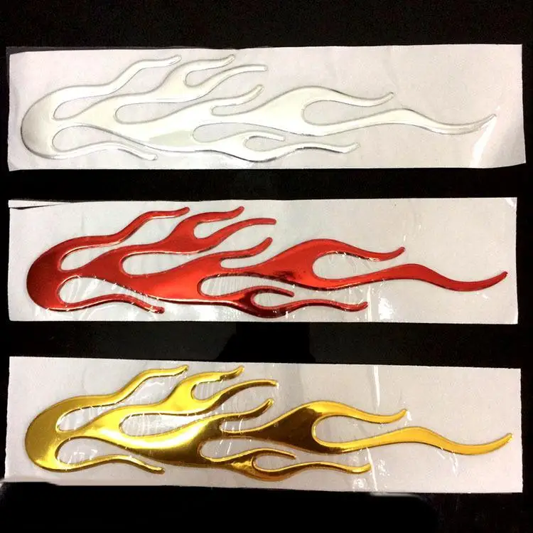 Yiwa мотоцикл украшение автомобиля из ПВХ пламя стерео стикер водонепроницаемый |