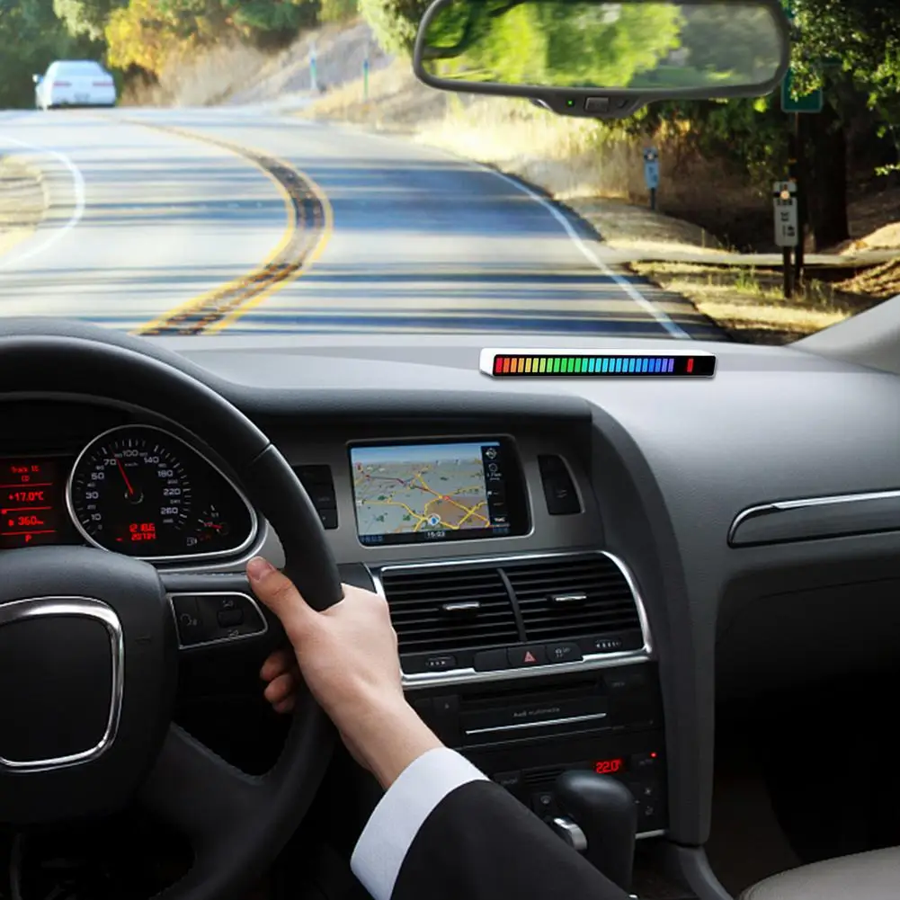 

32 Bit Music Level Indicator Aluminum Bar Voice Sound Control Audio Spectrum RGB Light LED Display Rhythm Pulse Colorful Signal