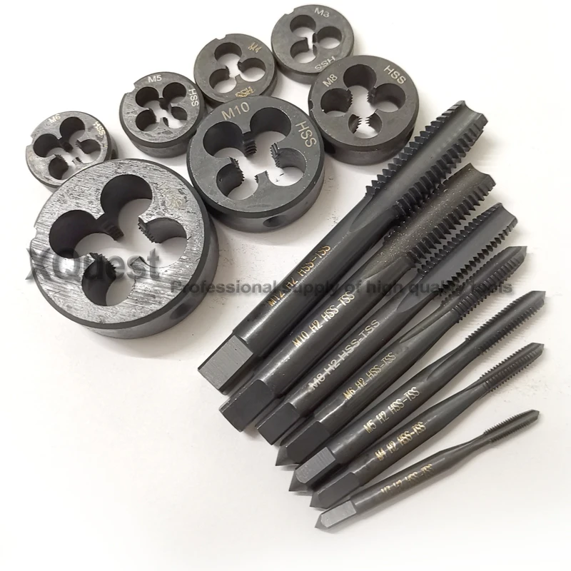 2 шт. VAP HSS метрический кран с винтовой резьбой набор штампов M3 M4 M5 M6 M8 M10 M12
