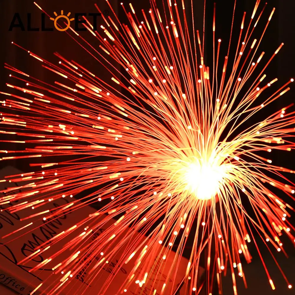 

Colorful LED Optic Fiber Flower Light Star Sky Shaped Festival Atmosphere Night Lamp Party Valentine Wedding Home Decoration