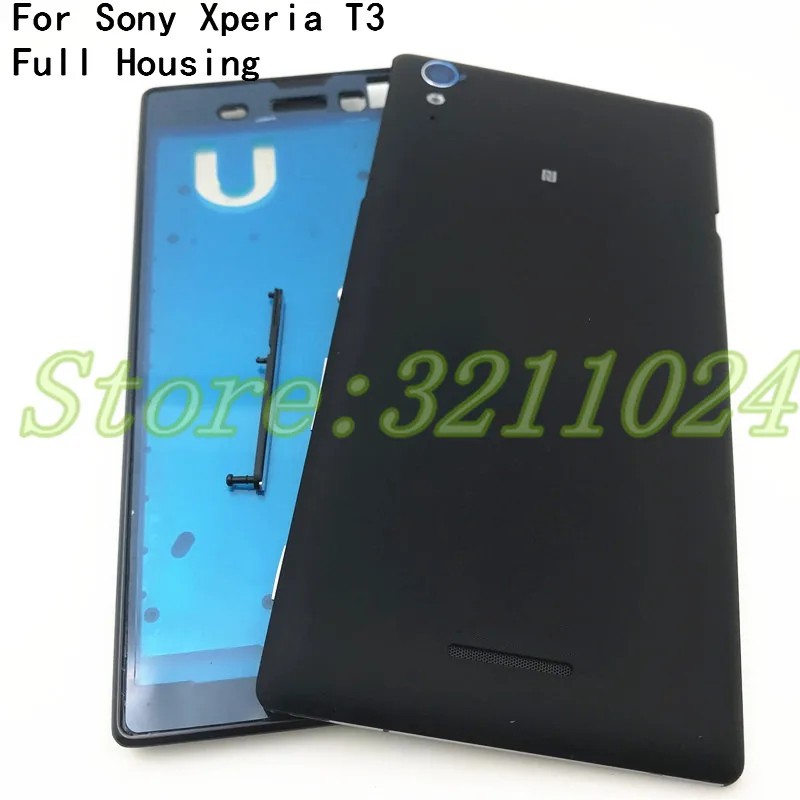 Полный корпус для Sony Xperia T3 D5102 D5103 D5106 M50W чехол передняя панель крышка батареи