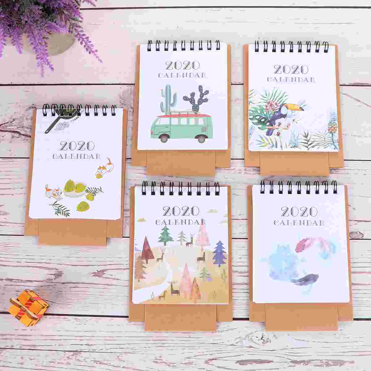 Календари с мультяшным рисунком для дома и офиса 5 шт. 2020 год | Канцтовары