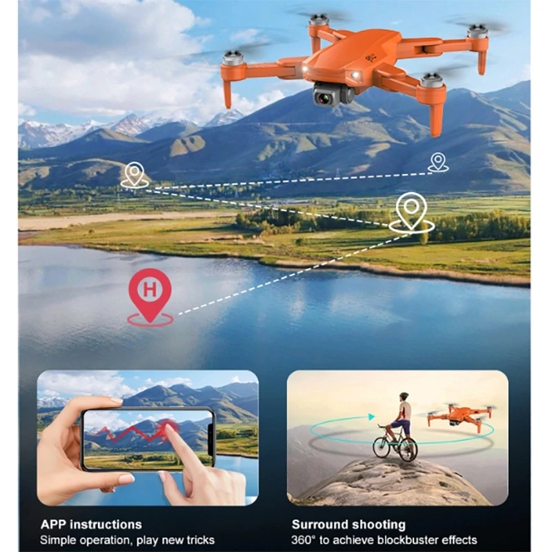 DEEPAOWILL S608pro GPS Drone 6K Dual HD Camera Professional Aerial Photography Brushless Foldable Quadcopter RC Distance 3KM