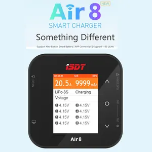 ISDT Air8 Lipo балансирующее зарядное устройство Dis зарядное устройство 20A 500 Вт DC 1-8S Li-Po Li-Hv Li-Fe NiMH Ni-Cd Pb
