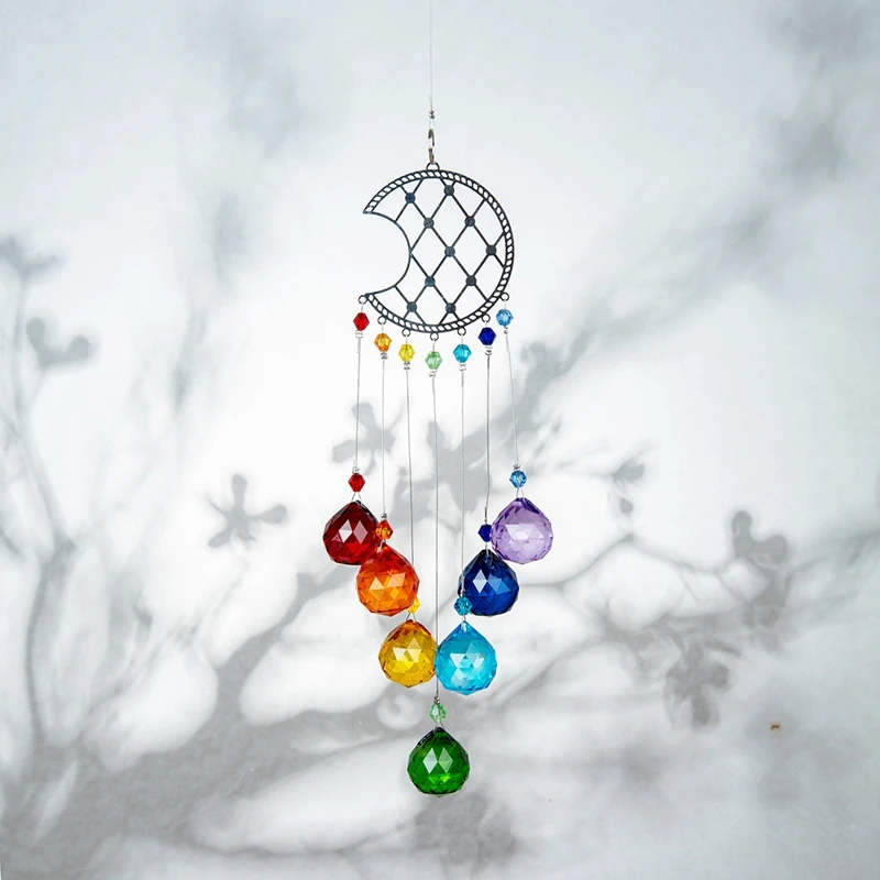 

Colorful Crystal Pendant Suspended Type Hollow Out European Style Household Simple Modern Geometric Polish Hanging Decorations