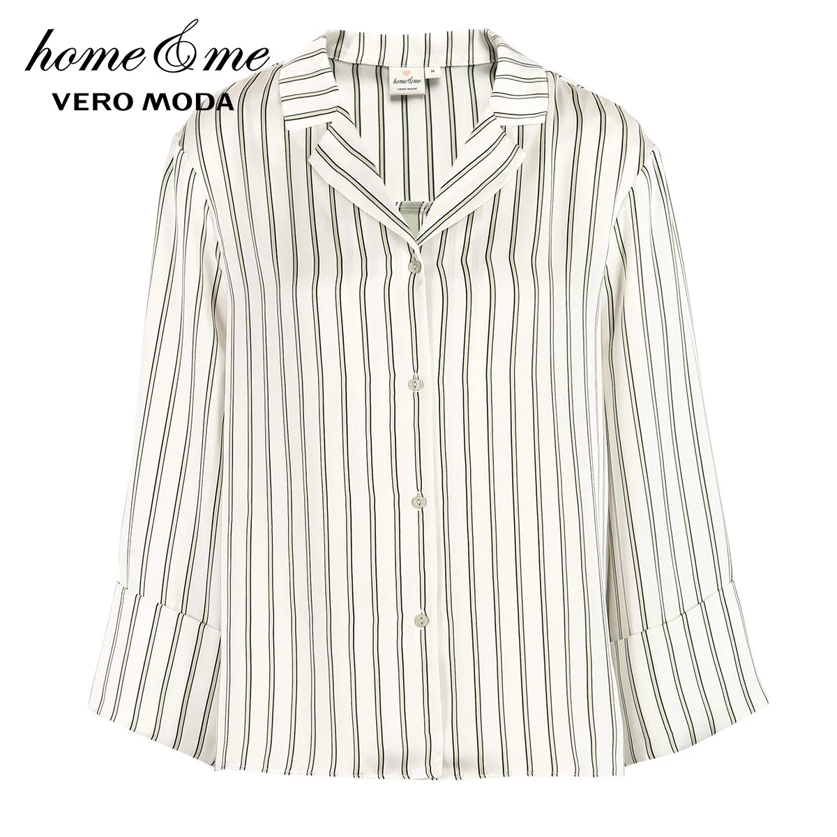 Desert sage Vero Moda женские полосатые топы разных цветов с широкими манжетами для дома | 3191P9501 - Цвет: Desert sage