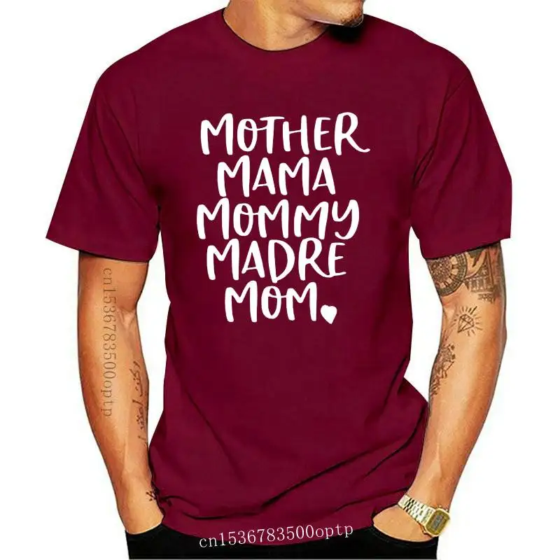 

Mother Mama Mommy Madre Mom Print Women tshirt Cotton Casual Funny t shirt Gift Lady Yong Girl Top Tee 6 Color A-1101