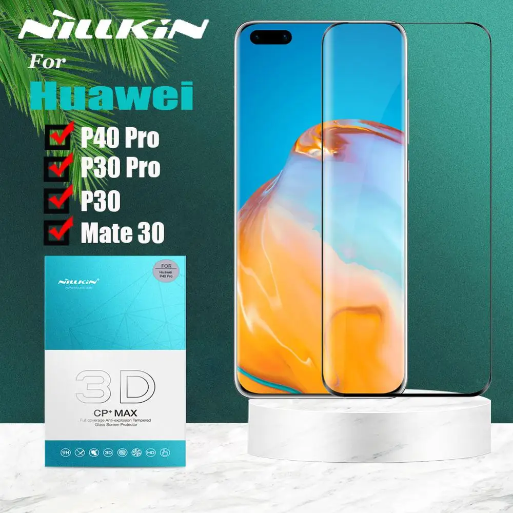 Защитное стекло Nillkin для Huawei Mate 30 P40 Pro P30 закаленное 3D полное покрытие защитная