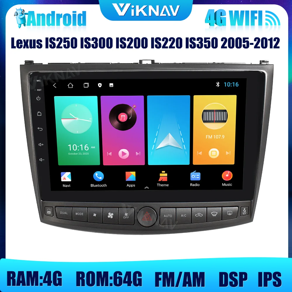 

2 din Автомобильный Gps-навигатор для Lexus IS250 IS300 IS200 IS220 IS350 2005-2012 DVD мультимедийный плеер android радио головное устройство для автомобиля audi