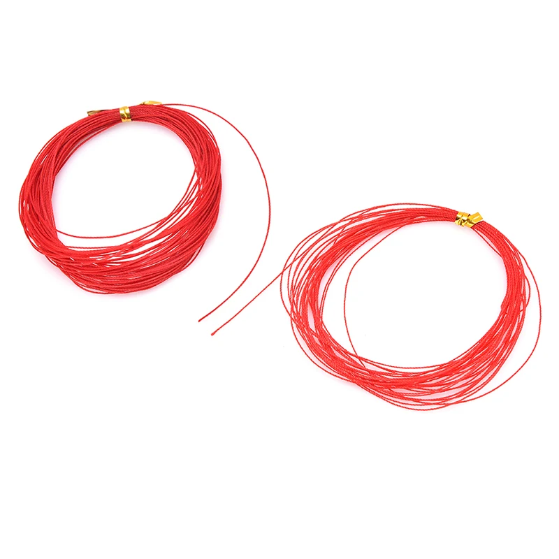 Один кусок красная леска для взрыва крючок завязанный Diy твердость плетеная анти