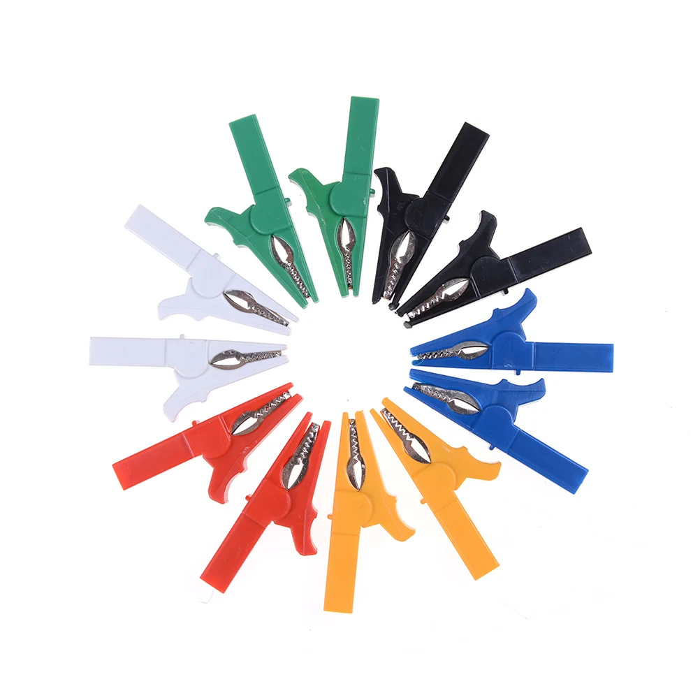 

2Pcs/Lot 55Mm Alligator Clips Crocodile Clips Cable Lamp For Banana Plug Connector