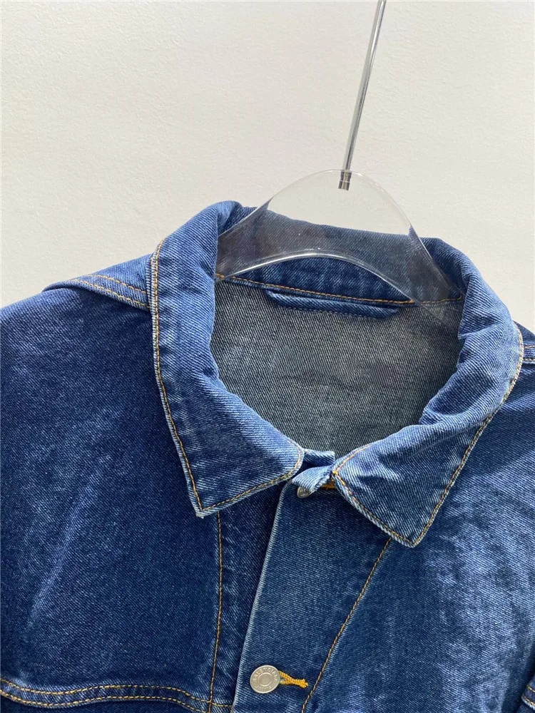 Уличная мода ленивый большой профиль два ряда металлическая пряжка потертая