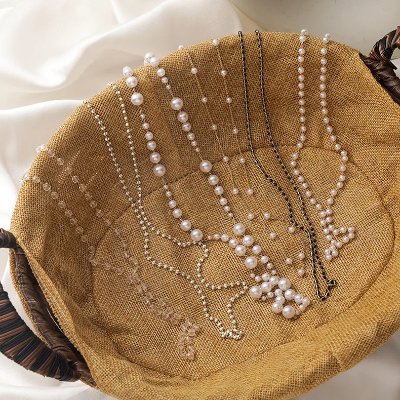 

White Pearl Beads Glasses Chains Women Cord Hangs Masks Chain Strap Anti-lost Sunglasses Mask Lanyard Holder Wholesale