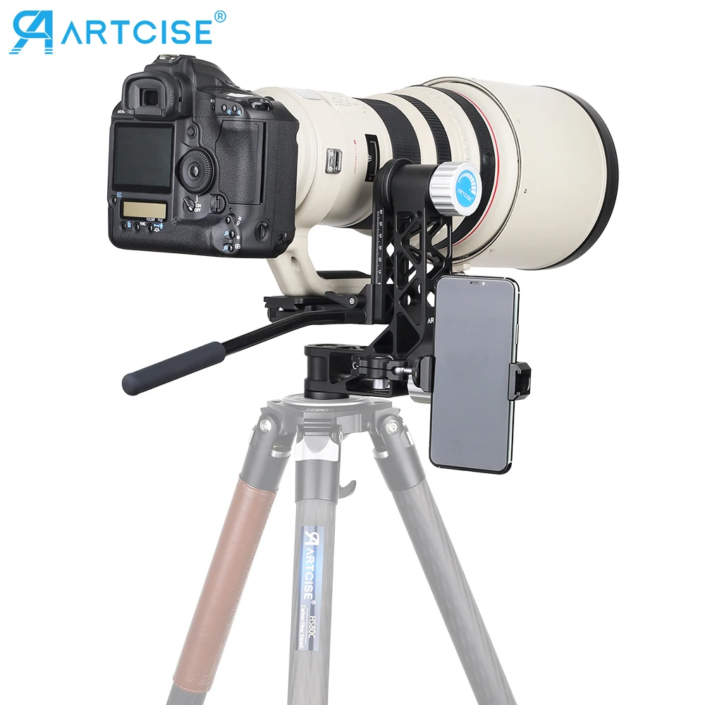 Головка шарнирного трипода GH7 360 ° 720 панорамная для телескопа объектива DSLR камеры