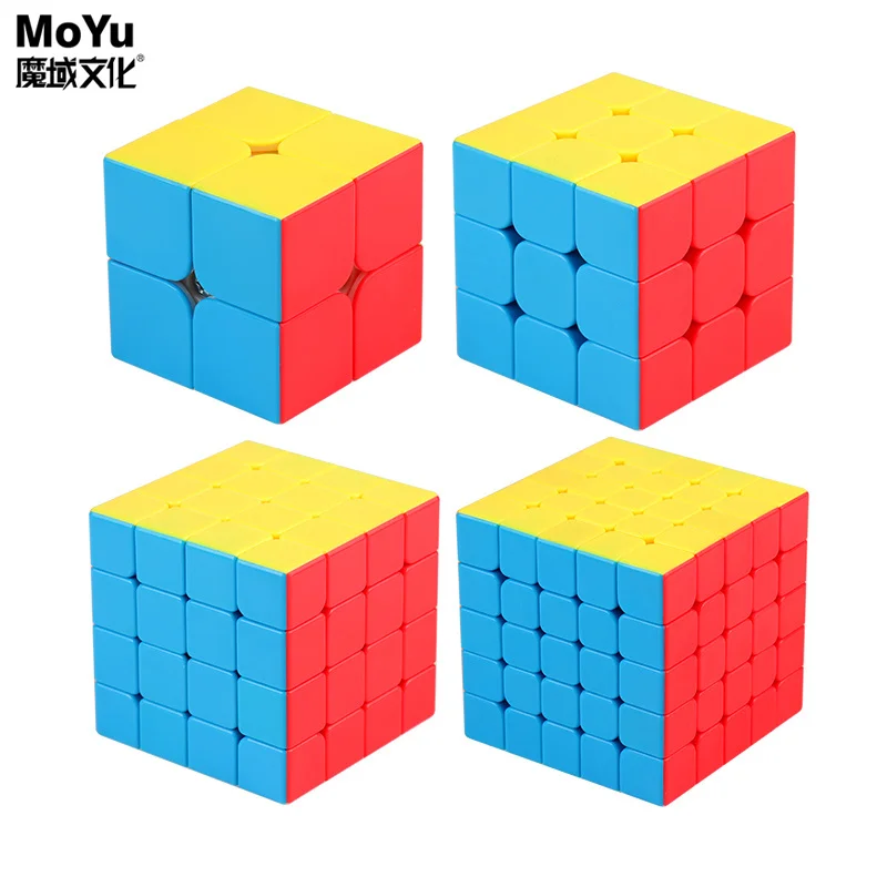 

MoYu Meilong 3x3x3 Magic Cube 4x4x4 Speed Cube 2x2x2 Cubo Magico Puzzle Cubes Skew Pyramid Cube Educational Toy For Kids