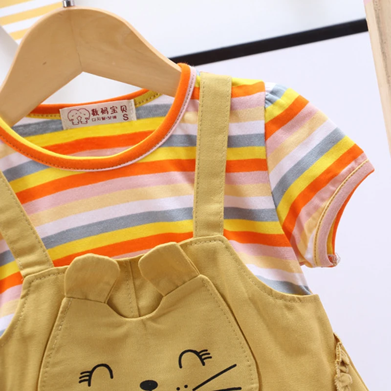 IENENS для маленьких девочек с короткими рукавами Платье Одежда малышей 9 12 18 24