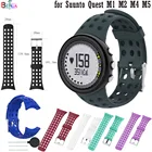 Ремешок силиконовый BEHUA для SUUNTO Quest M1 M2 M4 M5 M Series, сменный Браслет для наручных часов, Аксессуары для браслета